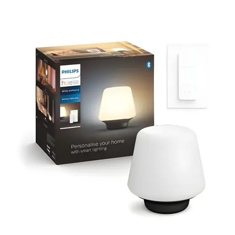 Philips Hue Wellness E27 černá / Stolní LED lampa / 6W / 806lm / 2200-6500K / IP20