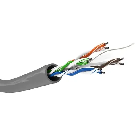 Goobay CAT6 šedá / Síťový kabel / U/UTP / Cat 6 / 100 m / CCA