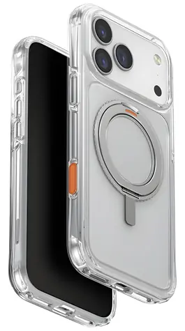UNIQ Swivix 360 transparentní / Pouzdro / Apple iPhone 17 Pro Max / 360° otočný stojánek