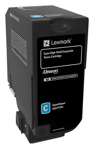 Lexmark 74C2HCE / Toner / azurový / vysokokapacitní / pro CS720, CS725, CX725
