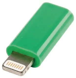 Valueline adaptér Lightning 8-pin - USB Micro-B zásuvka zelená / Adaptér