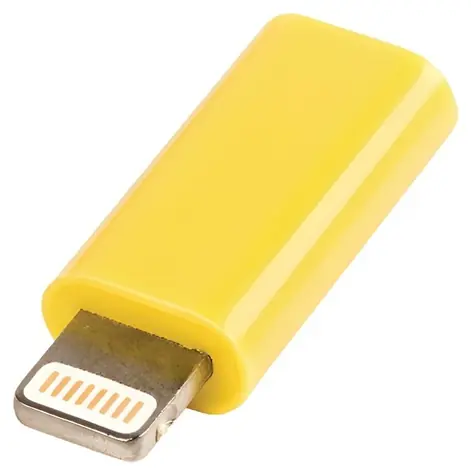 Valueline adaptér Lightning na USB Micro-B žlutý / Adaptér