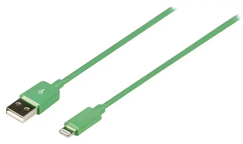 Valueline Kabel Apple Lightning - USB-A zelená / Nabíjecí a synchronizační kabel / 2 m