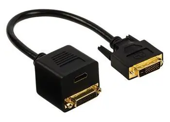 Valueline VGCP32951B02 / Rozbočovač / DVI-D 24+1 (M) > DVI-D 24+1 (F) + HDMI (F)