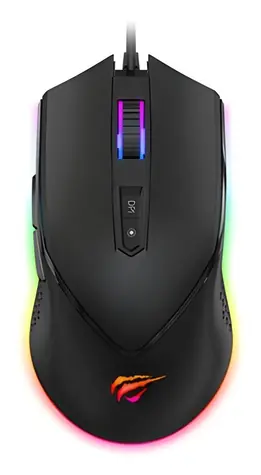 Havit MS-814 RGB / Herní myš / RGB / 7000 DPI / USB / 1,6 m