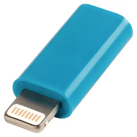 Valueline adaptér Lightning 8-pin - USB Micro-B zásuvka modrá / Adaptér