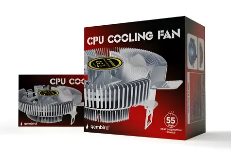 Huracan 9 cm 55W / Chladič CPU / 4-pin / Modrá LED