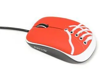 NGS REDSNEAKERMOUSE červená / Myš / Optická / USB / 800 dpi / 3 tlačítka