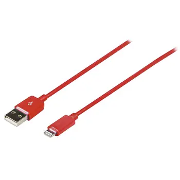 Valueline Kabel Apple Lightning - USB-A červená / Nabíjecí a synchronizační kabel / 2 m