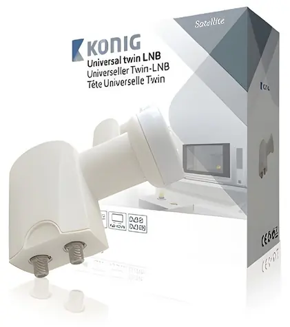 König KN-LNB-T20 / LNB konvertor / 2 výstupy / 0,2 dB