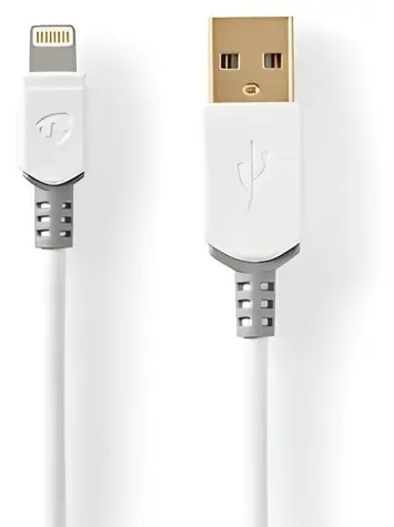 Nedis Lightning kabel 1 m / Datový kabel / USB 2.0 - Lightning 8-pin / MFi certifikace / 480 Mbps / 12 W