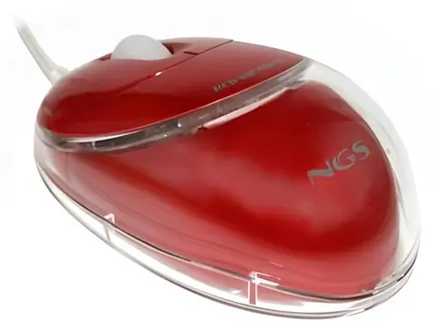 NGS VIPMOUSE červená / Myš / Optický senzor / Drátová / USB / 3 tlačítka