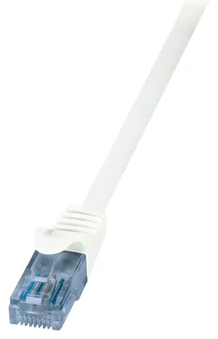 LogiLink Cat.6A bílá / Patch kabel / U/UTP / 10 m / RJ-45