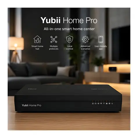 Fibaro Yubii Home Pro YHP-001 černá / Centrála pro chytrou domácnost / Wi-Fi / Z-Wave / ZigBee / Ethernet