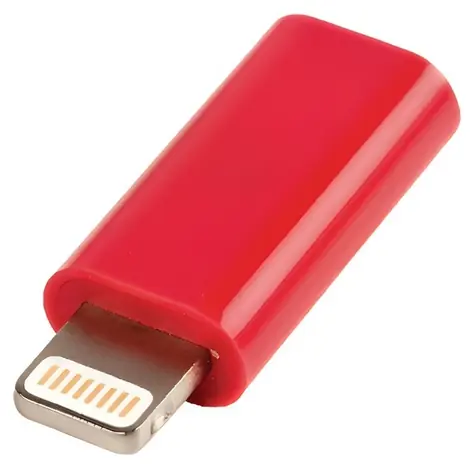 Valueline adaptér Lightning 8-pin - USB Micro-B zásuvka červená / Adaptér
