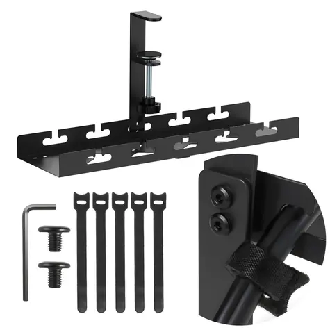Maclean MC-105 B černá / Organizér kabelů pod stůl / délka 41 cm
