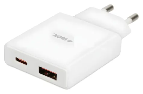 C43W bílá / Nabíječka / USB-C / 2x 30W