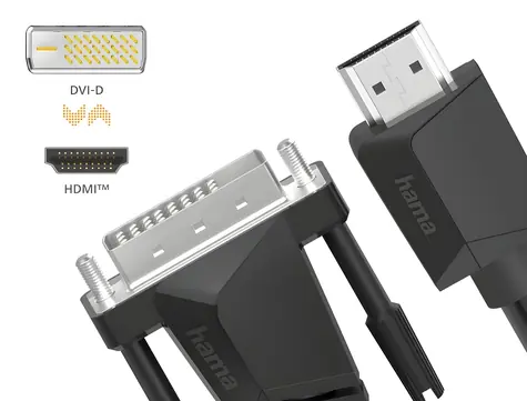 Redukce HDMI - DVI-I černá 1,5 m / Redukce / 4K
