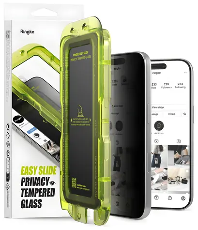 Ringke Easy Slide Privacy 2-Pack / Ochranné sklo / Privacy / Apple iPhone 18 Pro Max / 2 ks