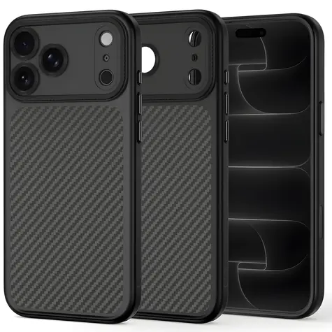 Tech-Protect MagCam Carbon černá / Kryt / Apple iPhone 18 Pro, 17 Pro / MagSafe