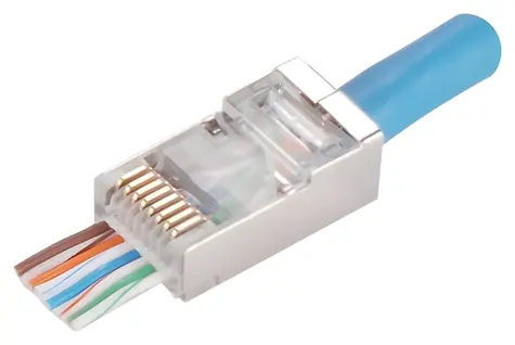 STP konektor RJ45 průchozí / Konektor / Cat5e / STP / 100 ks