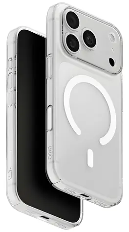 UNIQ Airsuit Hybrid MagClick transparentní / Ochranný kryt / iPhone 18 Pro/17 Pro / MagSafe nabíjení