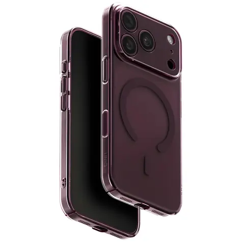 UNIQ Airsuit MagClick vínová / Ochranný kryt / iPhone 18 Pro/17 Pro / MagSafe nabíjení