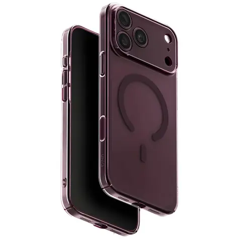 UNIQ Airsuit MagClick vínová / Ochranný kryt / iPhone 18 Pro Max/17 Pro Max / MagSafe nabíjení