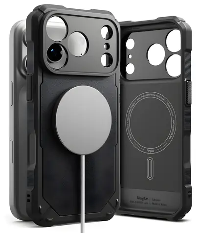 Ringke Rugged Gear Magnetic MagSafe černá / Kryt / Apple iPhone 18 Pro / 17 Pro / MagSafe