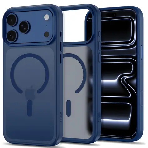 Tech-Protect MagMat CC matná tmavě modrá / Kryt / Apple iPhone 18 Pro Max, 17 Pro Max