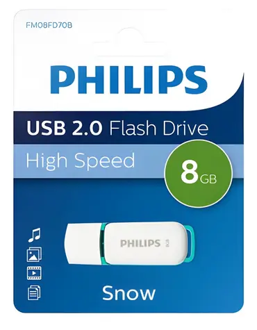 Philips 8GB Snow Edition Spring Green / Flash disk / USB 2.0