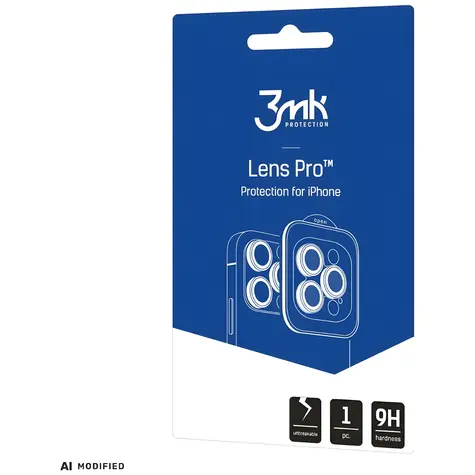 3mk Lens Protection Pro světle modrá / Sklo na fotoaparát / Apple iPhone 18 Pro/18 Pro Max / Tvrzené sklo / 9H