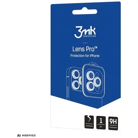 3mk Lens Protection Pro černá / Sklo na fotoaparát / Apple iPhone 18 Pro/18 Pro Max / Tvrzené sklo / 9H