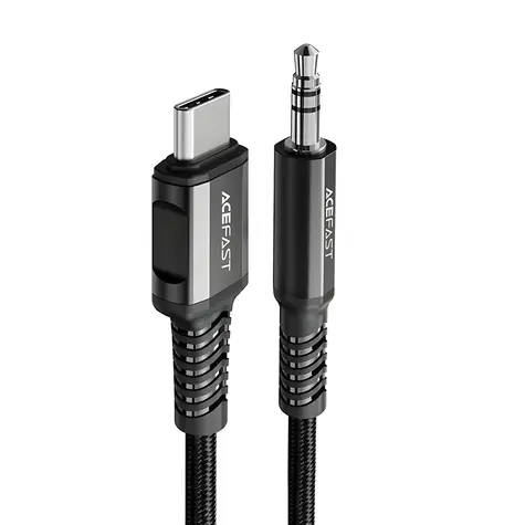 Acefast C1-08 USB-C (M) - 3,5mm Jack (M) 1,2 m černá / Audio kabel / AUX