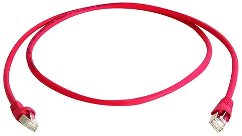 Telegärtner MP8FS500 červená / Patch kabel / Cat6A / S/FTP / 7,5 m / LSZH