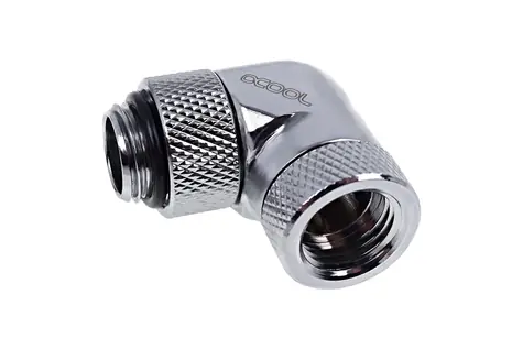 Alphacool Eiszapfen 90° chromová / Úhlový adaptér / G1/4 / otočný / pro 5mm hadice