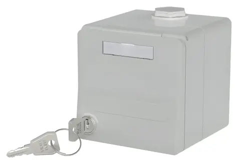 METZ CONNECT AP-Gehäuse Modul IP44 SG šedá / Krabice s modulem pro Keystone / Na omítku / IP44