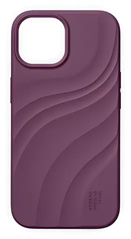iDeal Fashion Soft Swirl / Silikonové pouzdro / iPhone 13/14/15/16e/17e / Velvet Plum / MagSafe