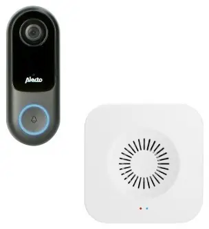 Alecto SMART-RING SET / Chytrý zvonek & IP kamera / Wi-Fi / IP54 / Noční vidění / microSD