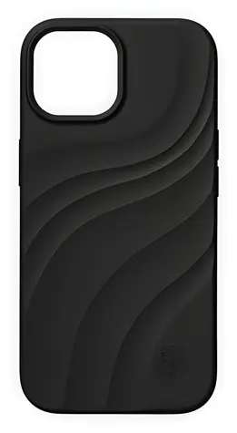 iDeal Fashion Soft Swirl / Silikonové pouzdro / iPhone 13/14/15/16e/17e / Velvet Black / MagSafe