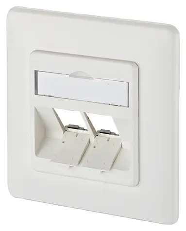 METZ CONNECT E-DAT zásuvka pod omítku bílá / Datová zásuvka / 8/8(8) / bez modulu