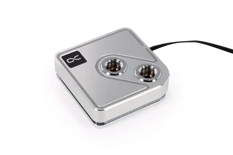 Alphacool Core 1 Aurora stříbrná / CPU vodní blok / Socket 1700, AM4, AM5 / ARGB / G1/4