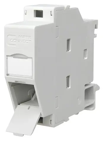 METZ CONNECT Keystone REGplus světle šedá / Rámeček pro keystone modul / Neosazený / IP20