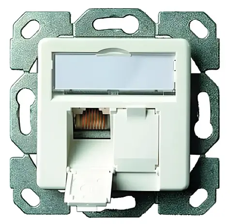 Telegärtner AMJ45 8/8 bílá / Datová zásuvka / Cat.6 / Class E / UP50