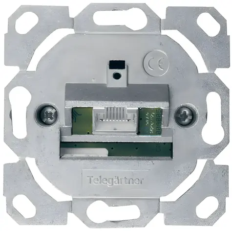 Telegärtner Datová zásuvka AMJ45 Cat.6A / Zásuvka / ISO/IEC / 8-pin / Up/0 / bez krycí destičky