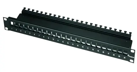 Telegärtner Modulový rám 1U černý / Patch panel / 19