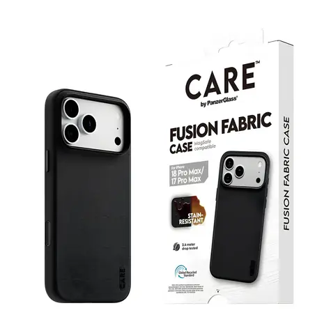 PanzerGlass CARE Fusion Fabric Case / Pouzdro / MagSafe / iPhone 18 Pro Max / 17 Pro Max / černá