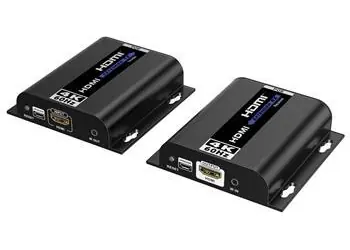 PremiumCord HDMI extender / 4K@60Hz / 120 m / přes LAN / 1G IP / IR / POE