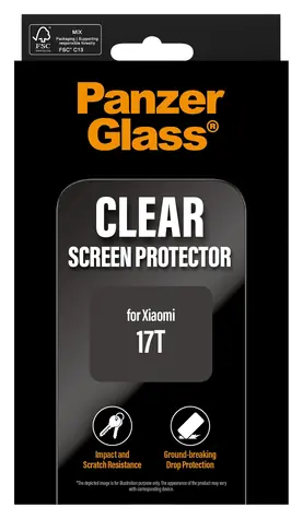PanzerGlass UWF pro Xiaomi 17T černá / Tvrzené sklo