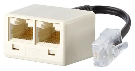 Metz Connect UAE adaptér WE8(4)-WE8/WE8 RJ45 / Telefonní adaptér / 0,1 m